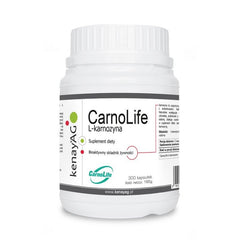 Carnolife L-Carnosine baksida med näringsfakta