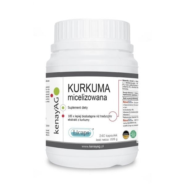 Gurkmeja Micellär Med Vitamin C & D näringsfakta baksida