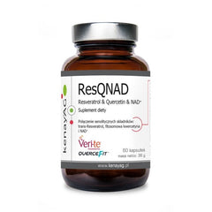 Resqnad – Resveratrol, Kvercetin & NAD+ baksida näringsfakta