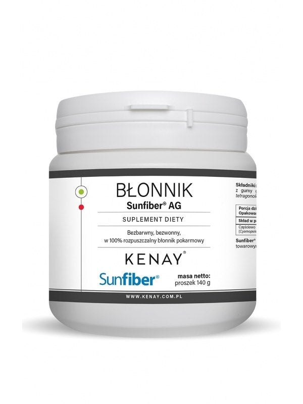 Sunfiber Prebiotisk Guargummifiber 140g framsida