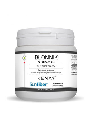 Sunfiber Prebiotisk Guargummifiber 140g framsida