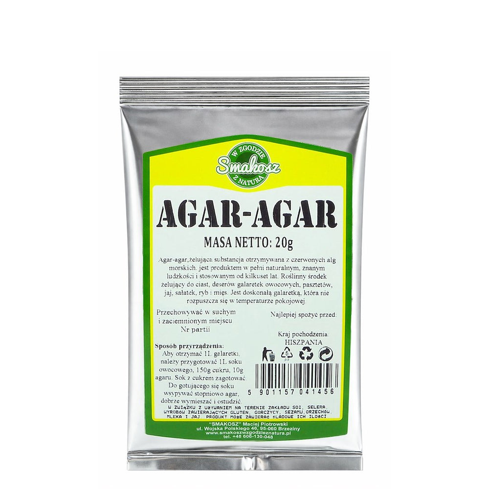 Smakosz Agar-Agar baksida näringsfakta