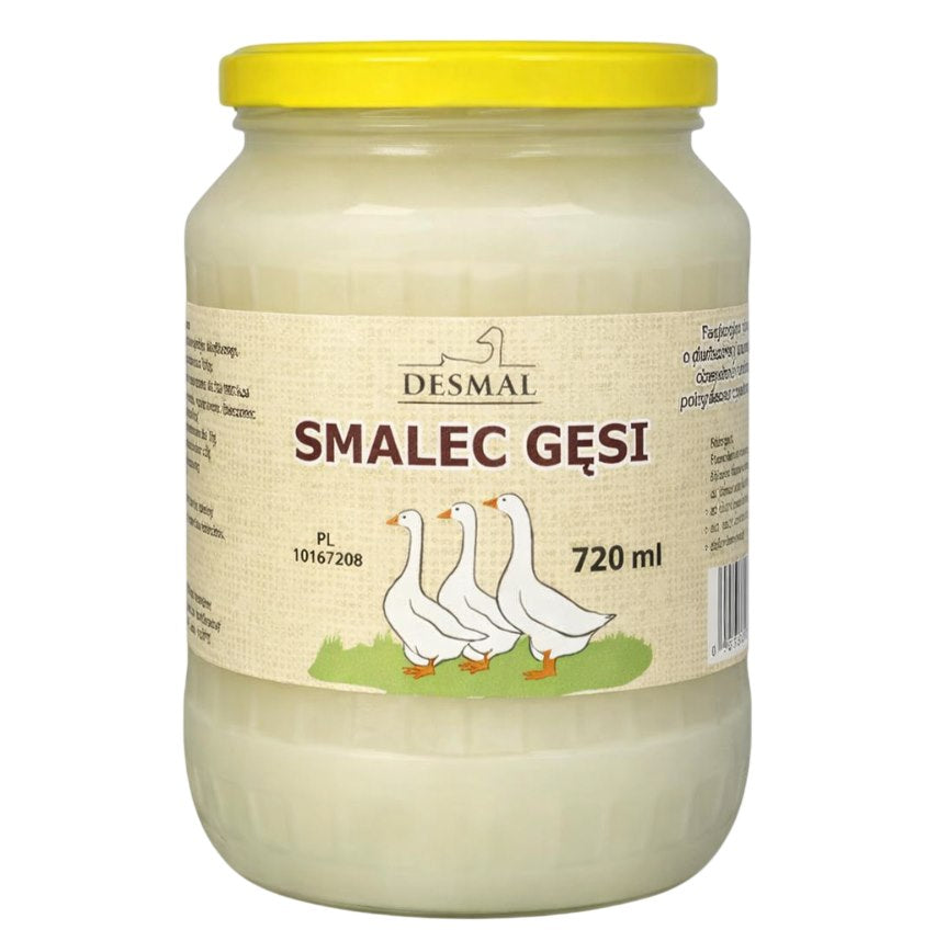 Desmal Goose Lard baksida med näringsinformation
