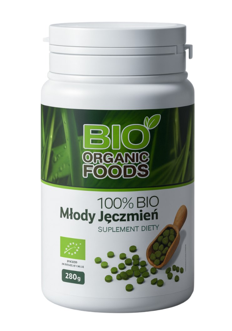 BOF Young Barley 280g baksida näringsinformation