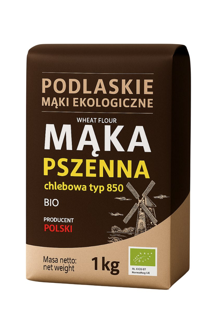 Podlaskie Mąki Ekologiczne – Organic Wheat Flour framsida