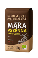 Podlaskie Mąki Ekologiczne – Organic Wheat Flour baksida näringsfakta