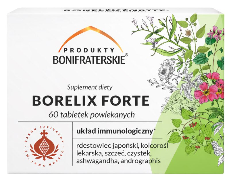 Produkty Bonifraterskie Borelix Forte baksida näringsfakta