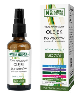 Natura Receptura Hair Oil baksida näringsfakta