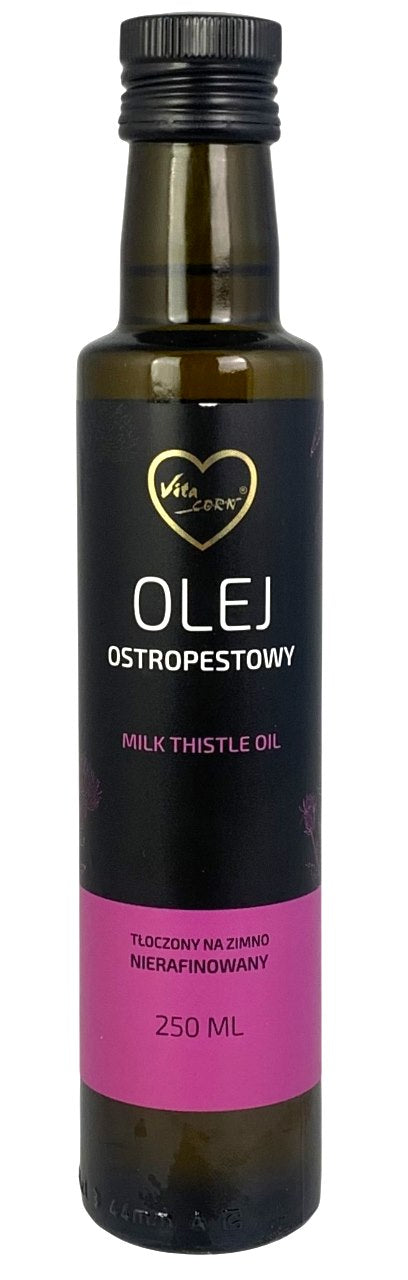 Vitacorn Milk Thistle Oil baksida näringsfakta