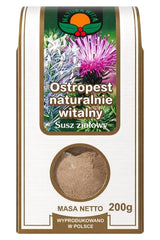 Natura-Wita Milk Thistle baksida med näringsinformation