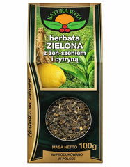 NATURA-WITA Green Tea With Ginseng And Lemon baksida