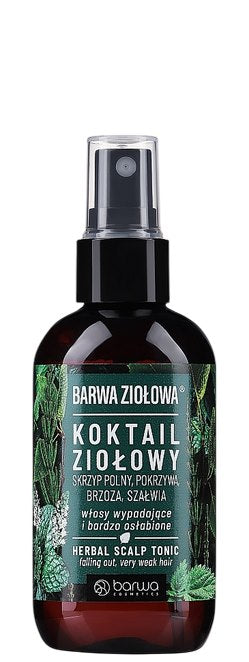 Barwa Herbal Hair Cocktail baksida med instruktioner
