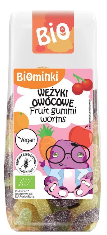 Biominki - Hedelmälliset Gummi-madot - 100g