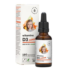 Vitamin D3 Junior 400 IE för barn baksida