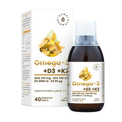 Aura Herbals Omega-3 +D3 +K2 framsida