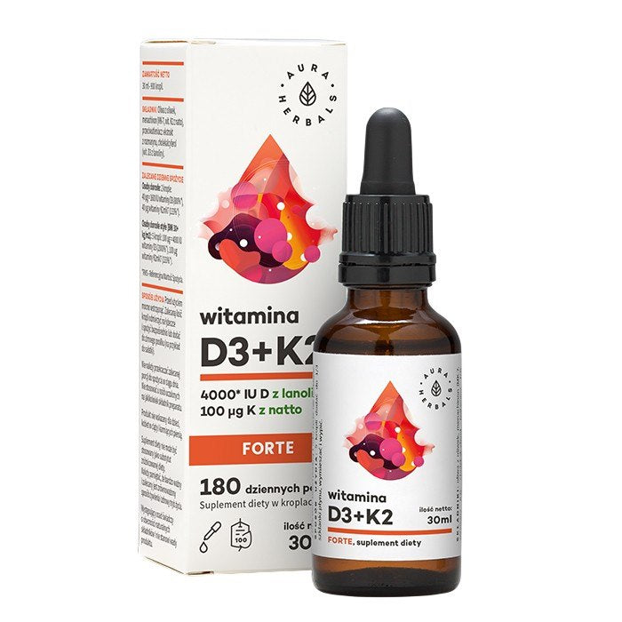 Aura Herbals Vitamin D3 + K2 ingredienser