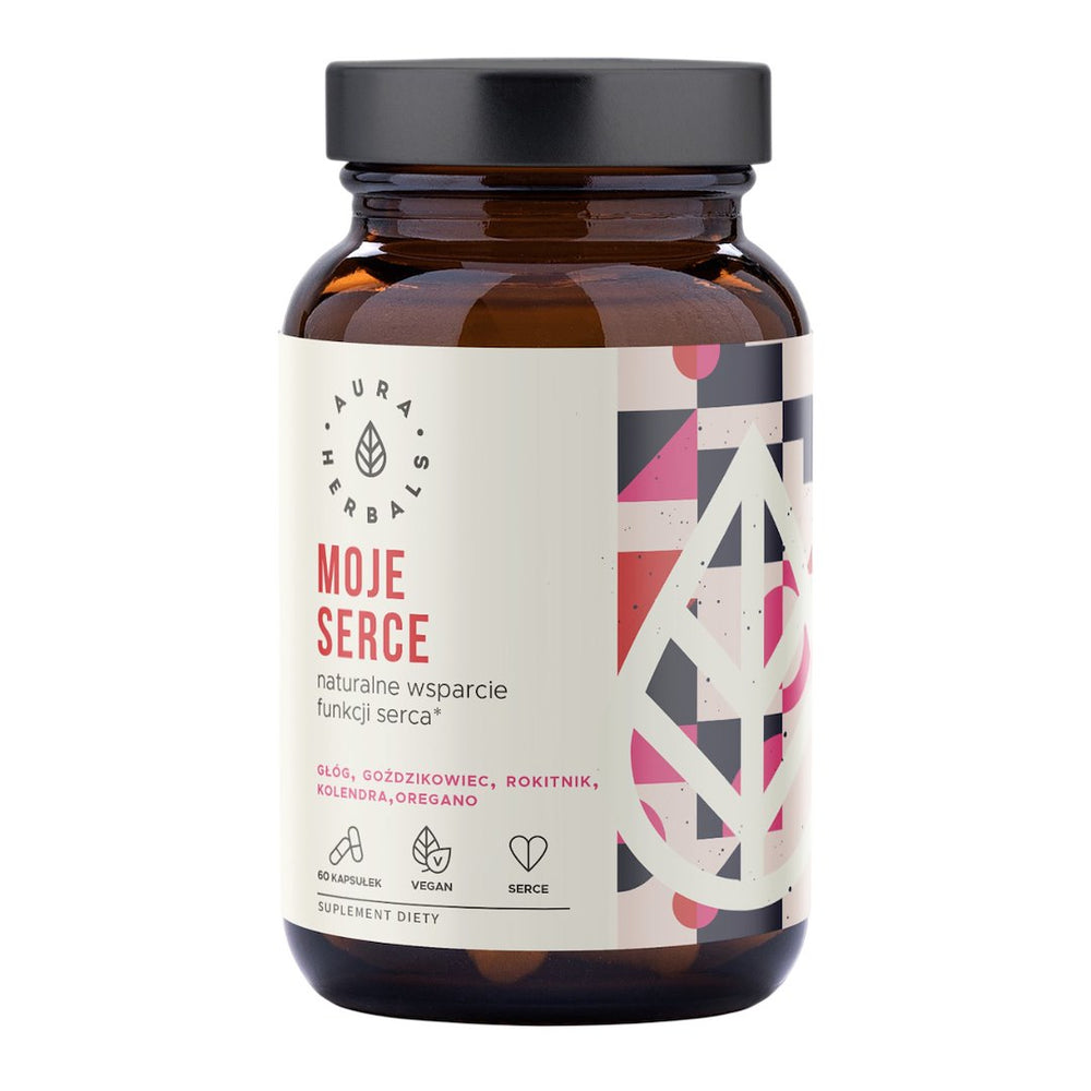 Aura Herbals Heart Support baksida näringsfakta