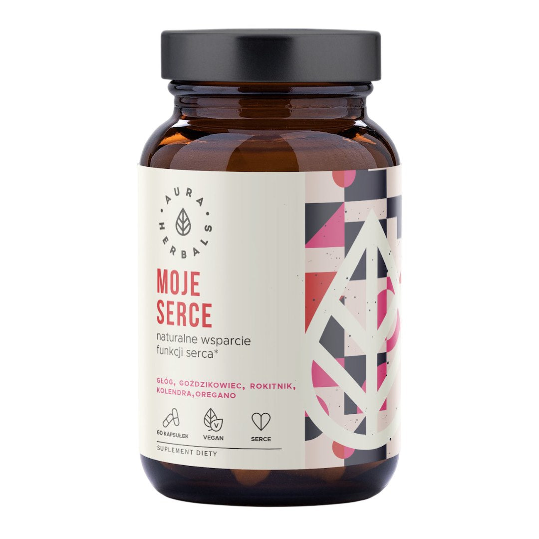 Aura Herbals Heart Support baksida näringsfakta