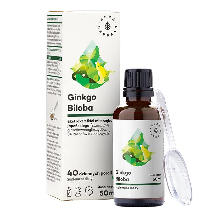 Aura Herbals Ginkgo Biloba Extract baksida etikett