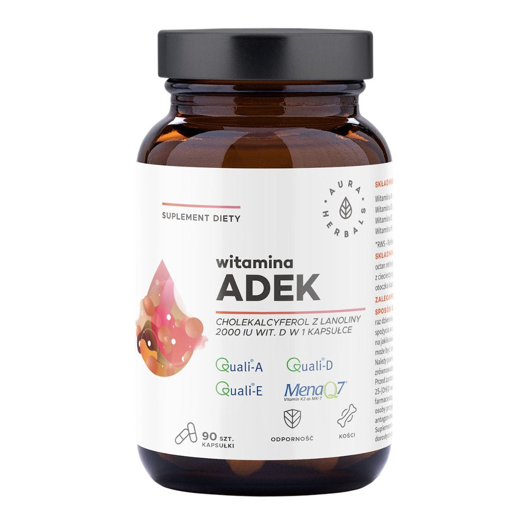 Vitamin ADEK – Fettlösliga vitaminer framsida