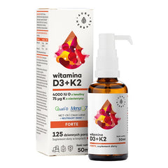 Aura Herbals Vitamin D3 + K2 öppen förpackning