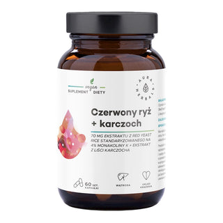 Aura Herbals - Punainen riisi + Artisokka - 60 kapselia (KORT DATUM 2026-06-27)