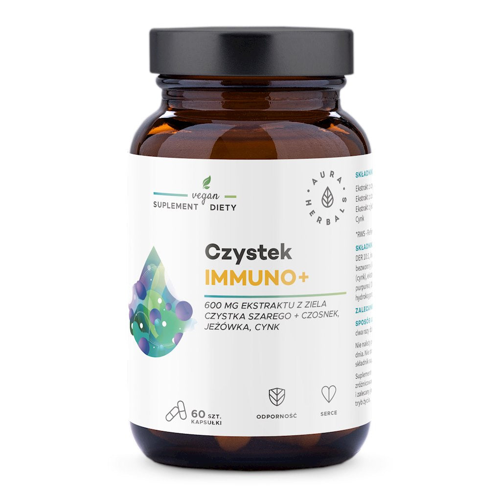 Cissus Immuno+ baksida med näringsinformation