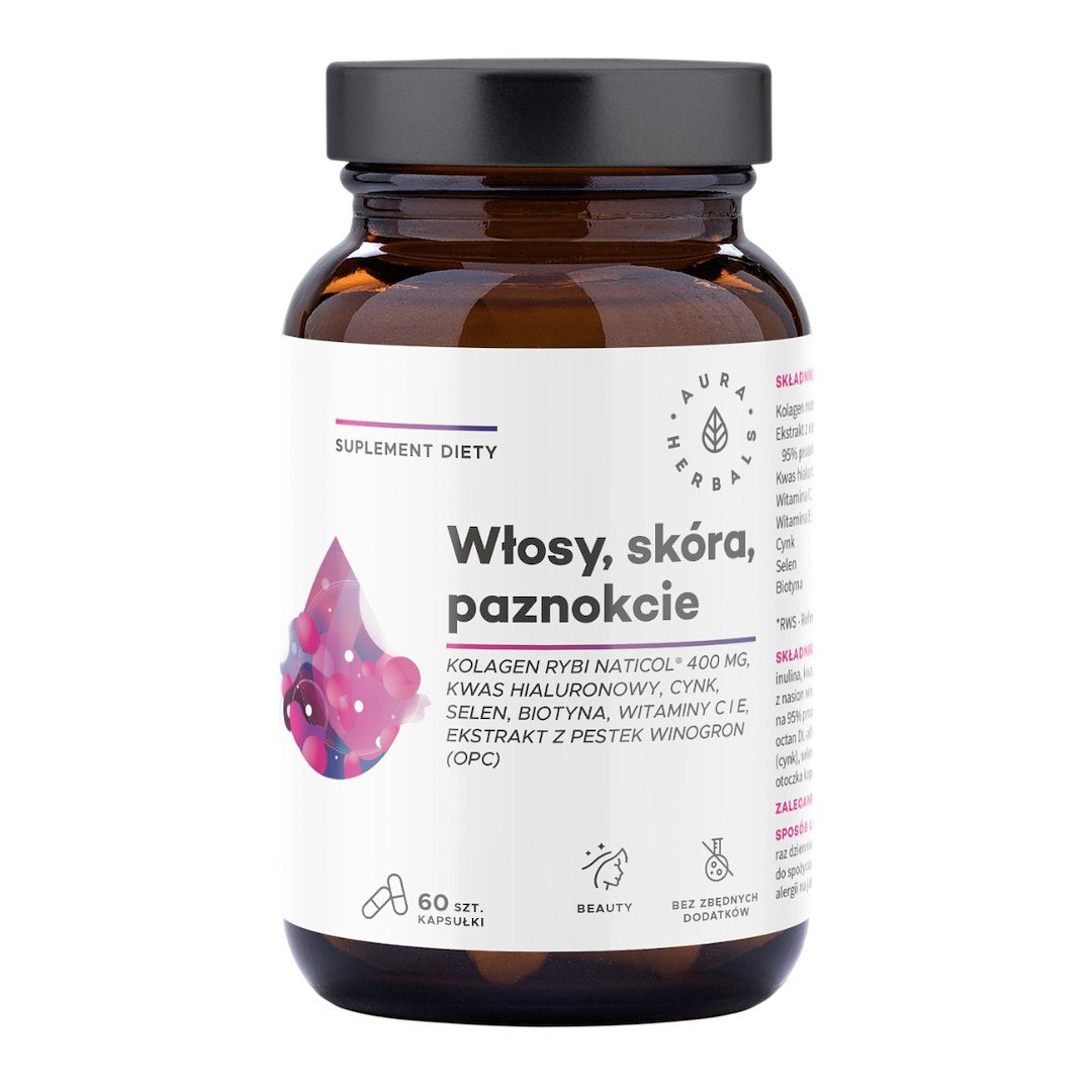 Aura Herbals Fish Collagen 60 kapslar framsida