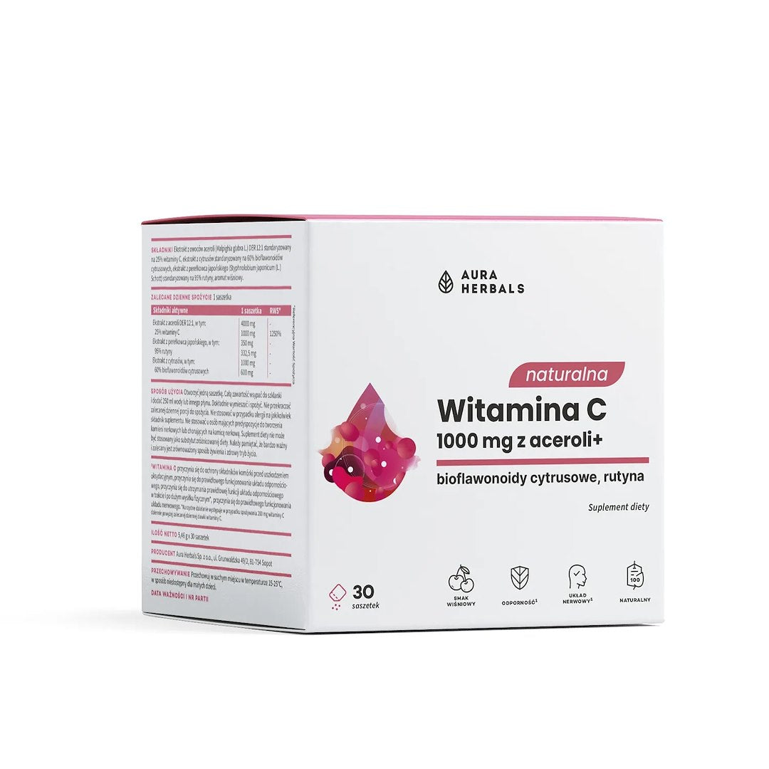 Aura Herbals - Natural Vitamin C (Acerola - 30 Sachets)
