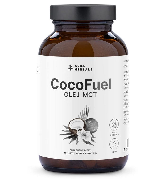 CocoFuel MCT Oil – 100 kapslar framsida