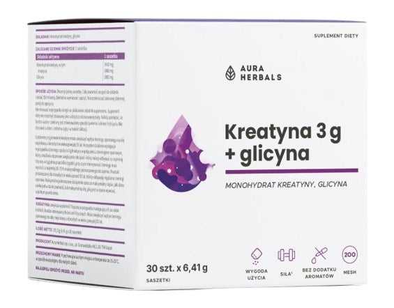Aura Herbals - Creatine 3g + Glycine