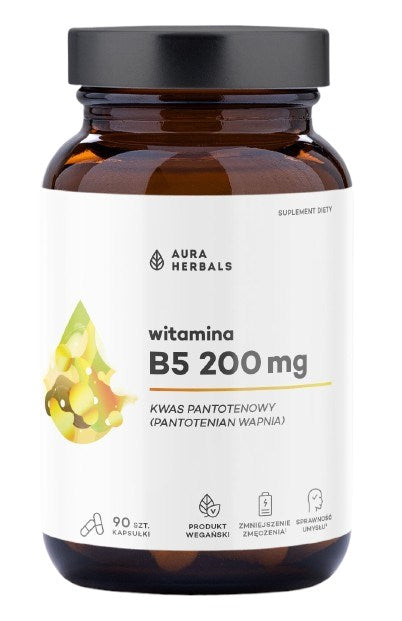 Aura Herbals Vitamin B5 baksida näringsfakta