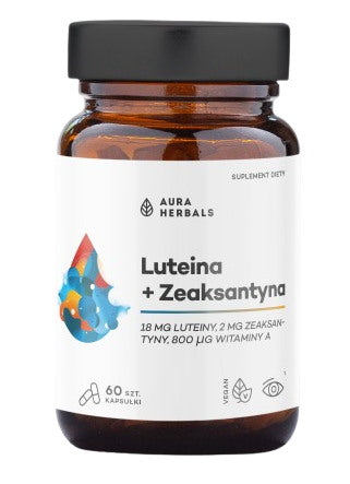 Aura Herbals - Lutein + Zeaxanthin + Vitamin A - 60 Caps