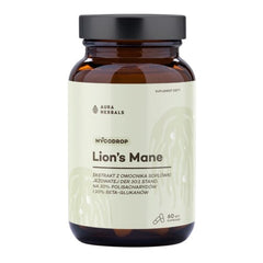 Aura Herbals Mycodrop Lion's Mane baksida näringsfakta