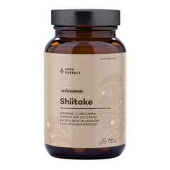 Aura Herbals Mycodrop Shiitake baksida näringsfakta
