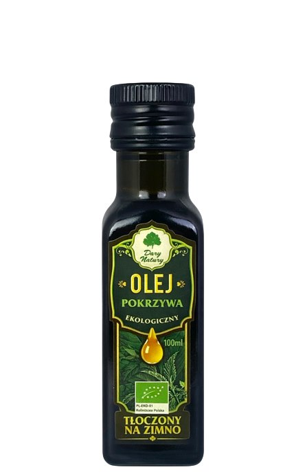 Dary Natury Ekologisk Kallpressad Olja öppen flaska