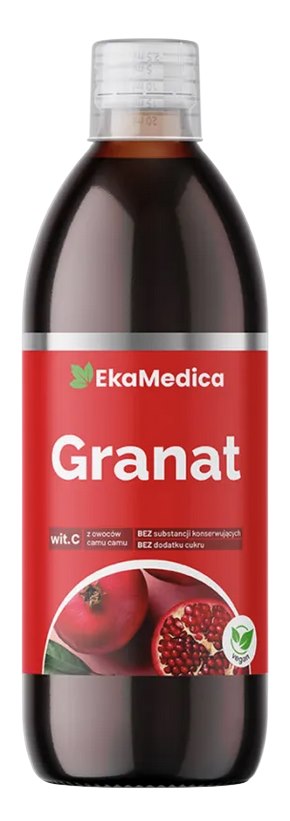 Eka Medica Pomegranate Juice baksida näringsfakta