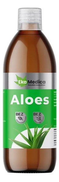 Eka Medica - Aloe Vera 99.8% baksida med näringsinformation