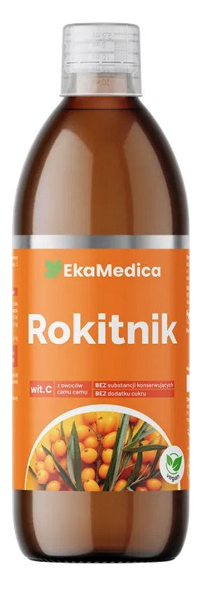 Eka Medica Sea Buckthorn baksida näringsinformation
