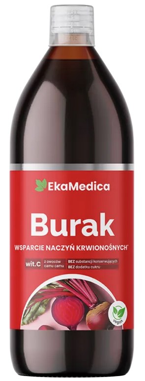 Eka Medica Beet Juice 1L baksida näringsfakta