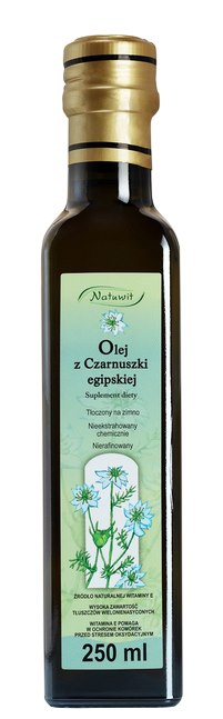 Natuwit Black Seed Oil Egyptian baksida näringsfakta