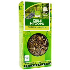Dary Natury Hyssop Herb baksida med information