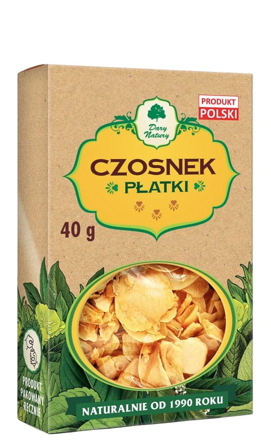 Dary Natury Garlic Flakes 40g framsida