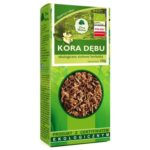 Dary Natury Oak Bark baksida näringsinformation