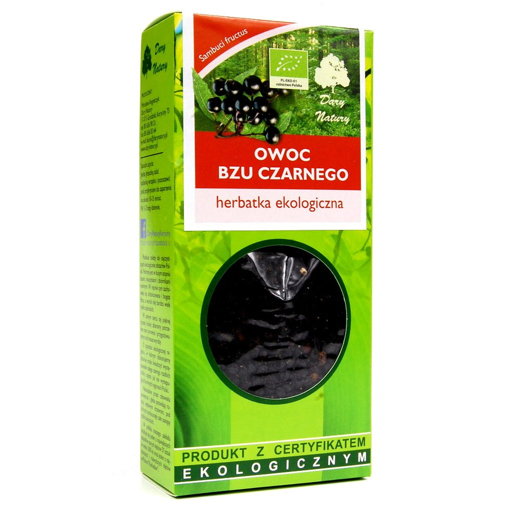 Dary Natury Elderberry Fruit baksida näringsfakta