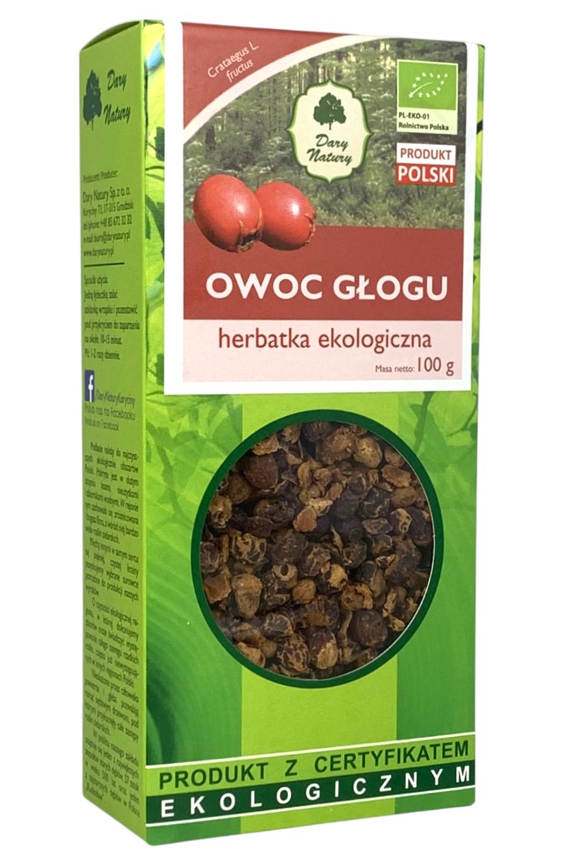 Dary Natury - Hawthorn Fruit Organic 100g framsida