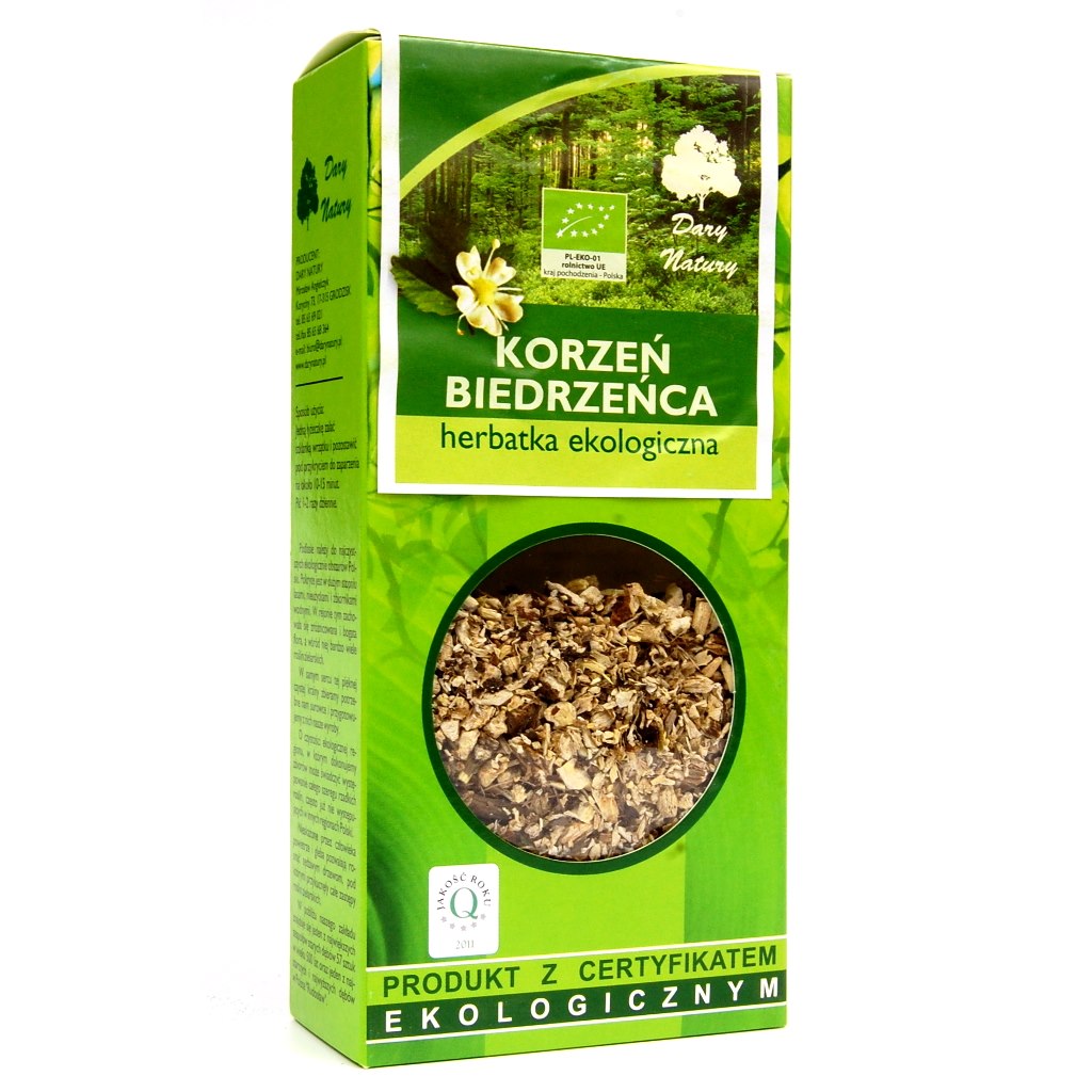 Dary Natury Burdock Root Organic baksida näringsinformation