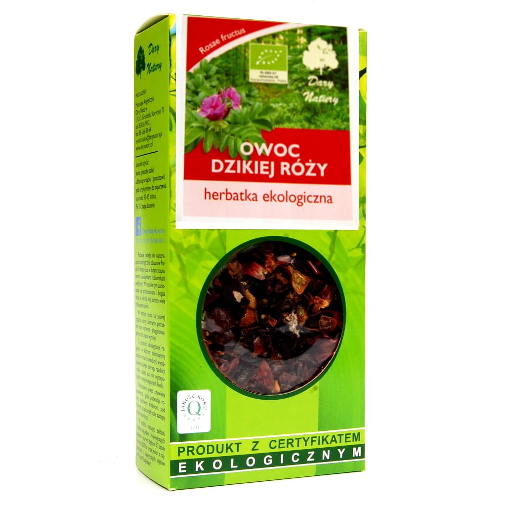Dary Natury - Wild Rose Hips baksida med näringsinformation