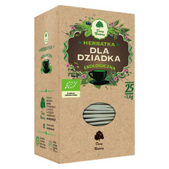 Dary Natury Organic Tea baksida näringsinformation