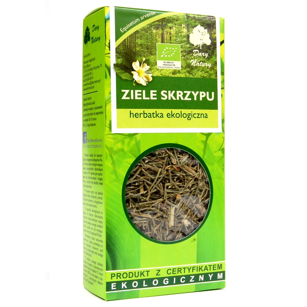 Dary Natury Organic Horsetail Herb förpackning framsida